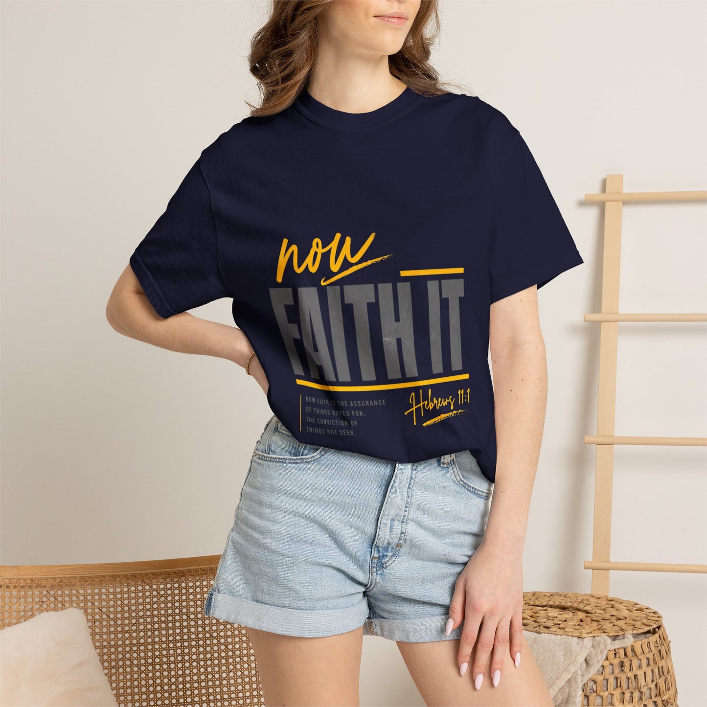 NOW FAITH-Unisex Garment-Dyed T-shirt