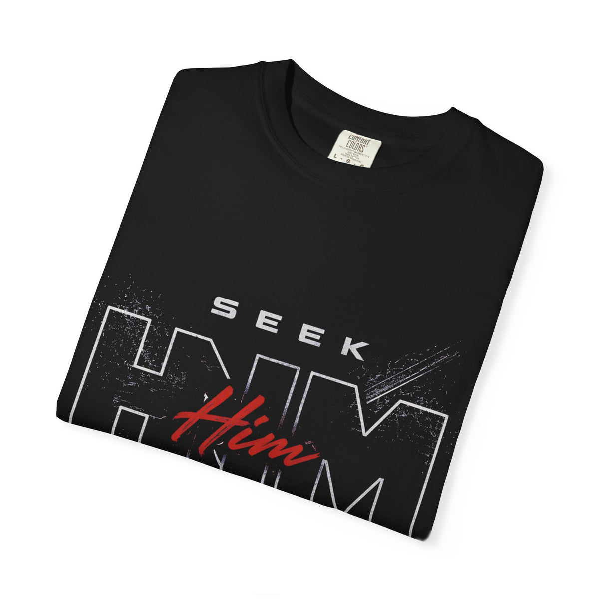 SEEK HIM Inspirational- Unisex Garment-Dyed T-shirt