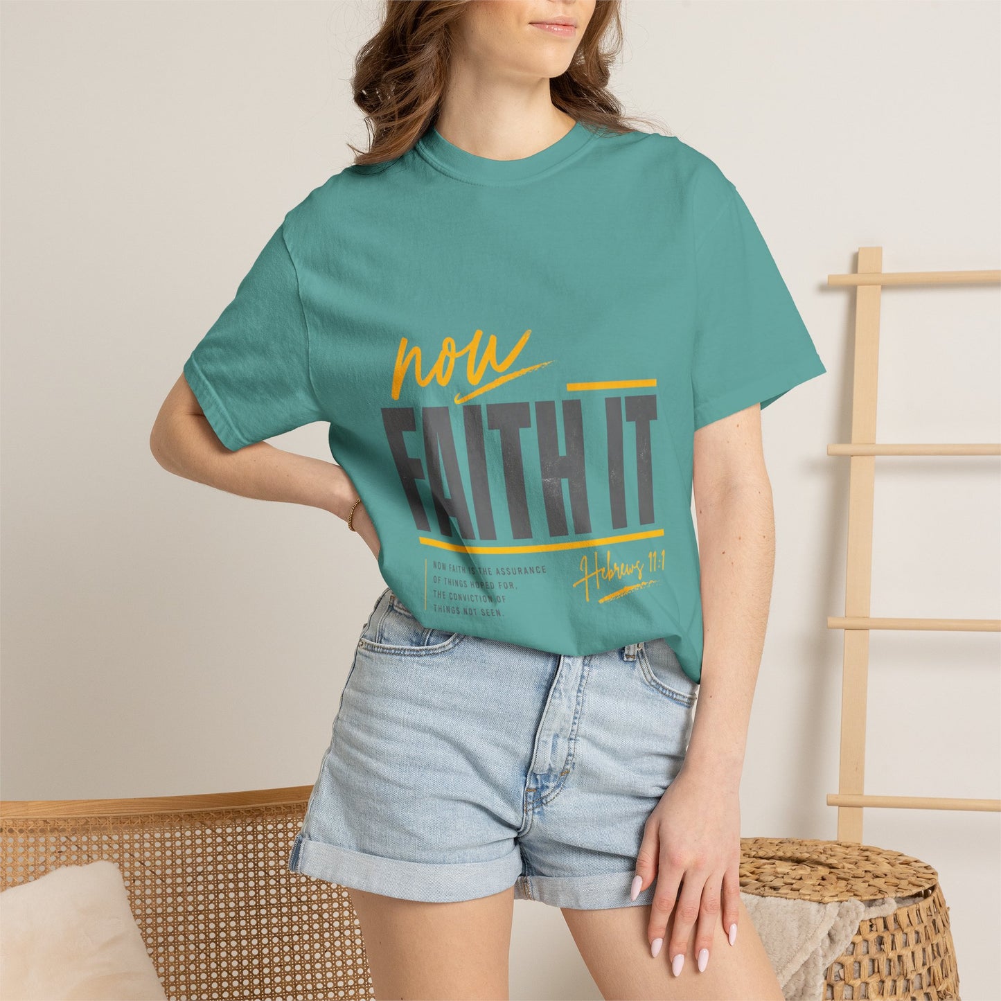 NOW FAITH-Unisex Garment-Dyed T-shirt