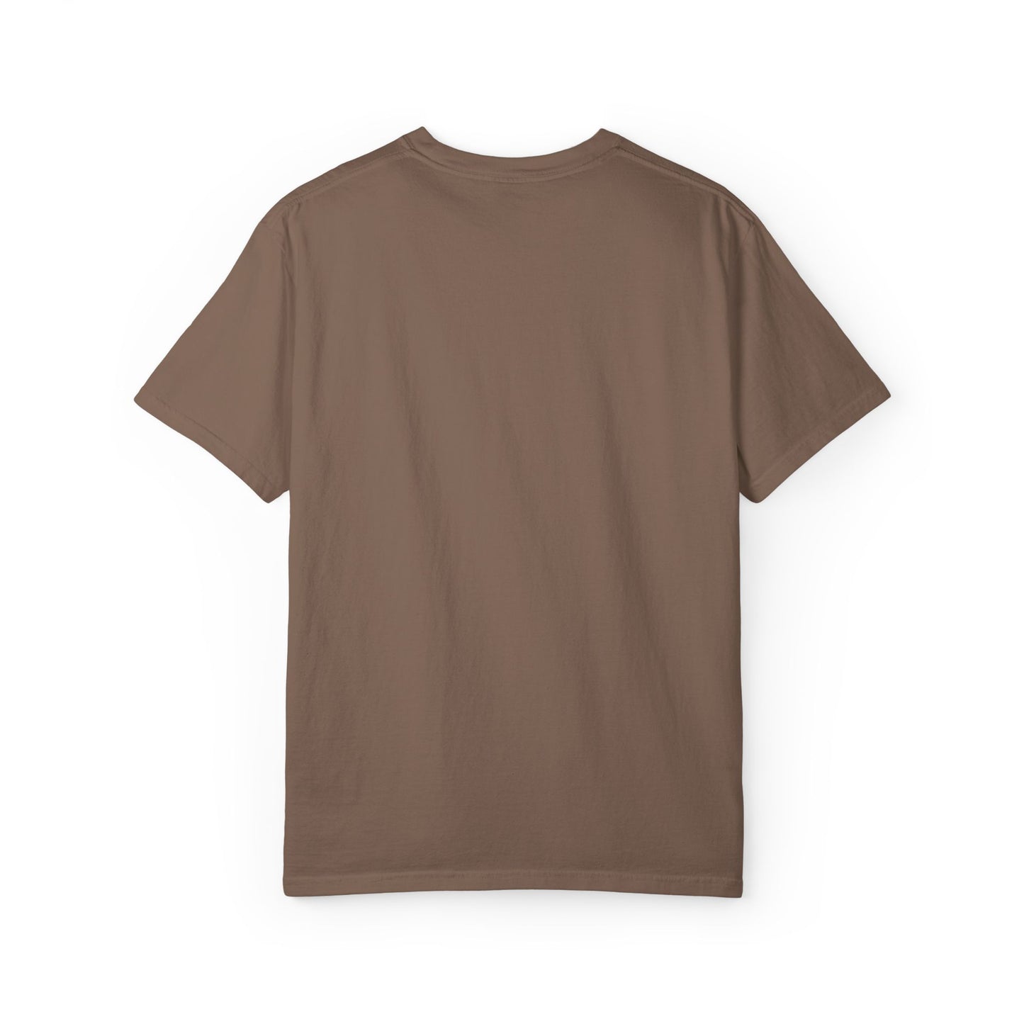 Poetic Vessel Embroidery-Minimal 'RV' Logo Garment-Dyed T-Shirt — Rust Chest Emblem