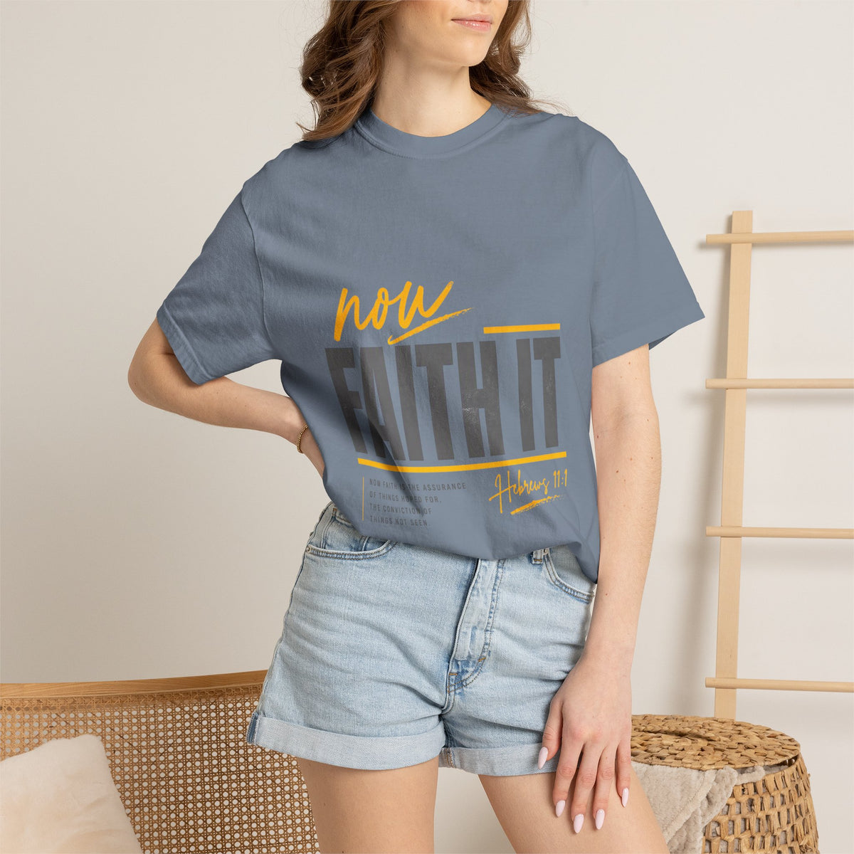 NOW FAITH-Unisex Garment-Dyed T-shirt
