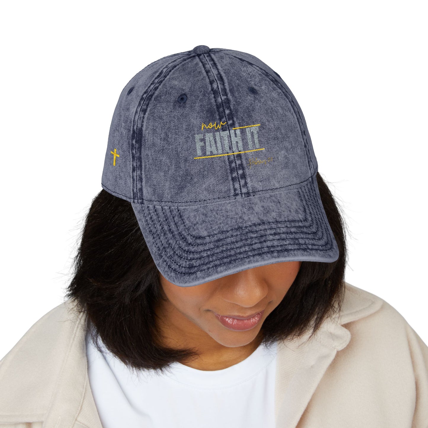 NOW FAITH-Vintage Cap (Embroidery)