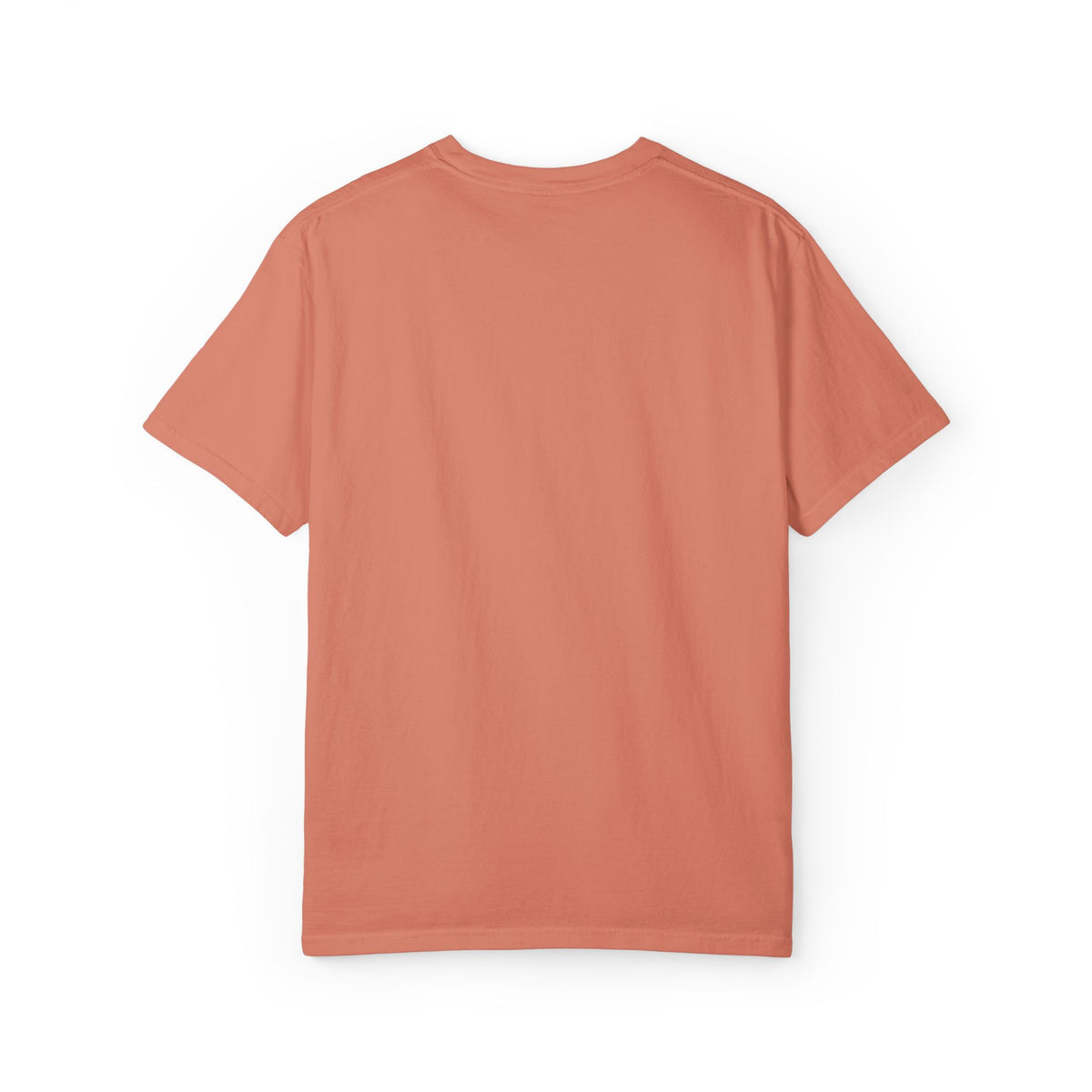 Poetic Vessel Embroidery-Minimal 'RV' Logo Garment-Dyed T-Shirt — Rust Chest Emblem