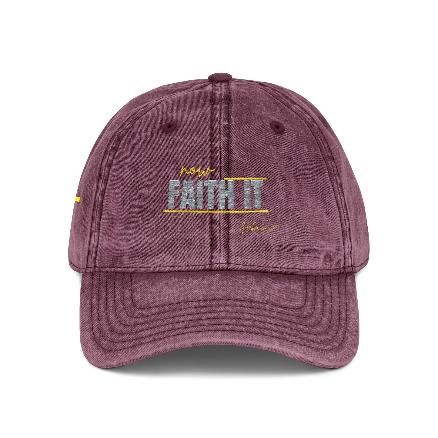 NOW FAITH-Vintage Cap (Embroidery)