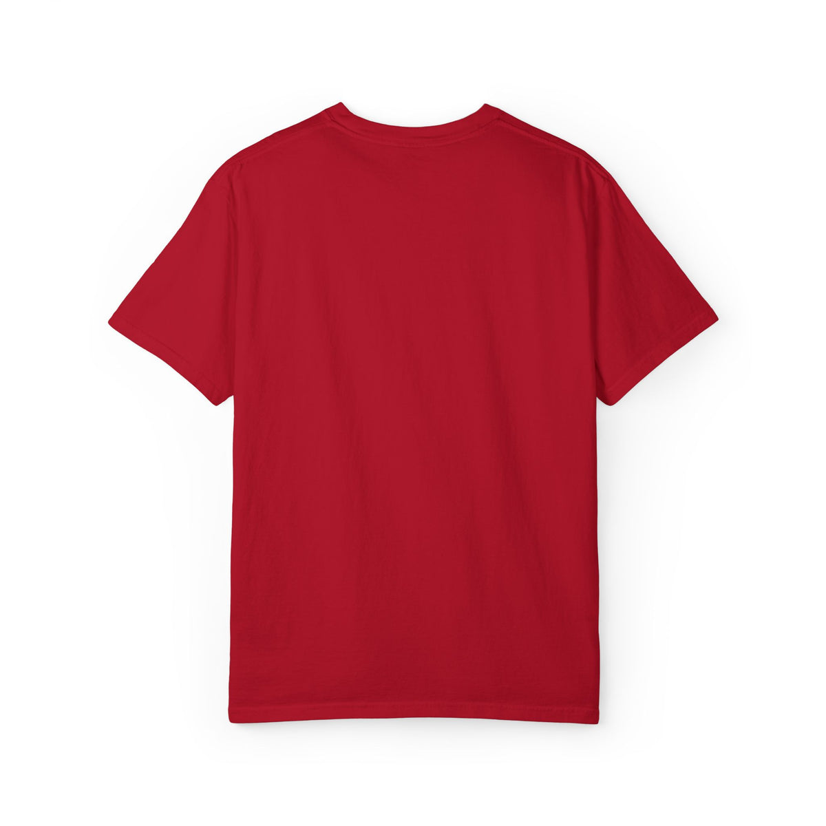 Poetic Vessel Embroidery-Minimal 'RV' Logo Garment-Dyed T-Shirt — Rust Chest Emblem