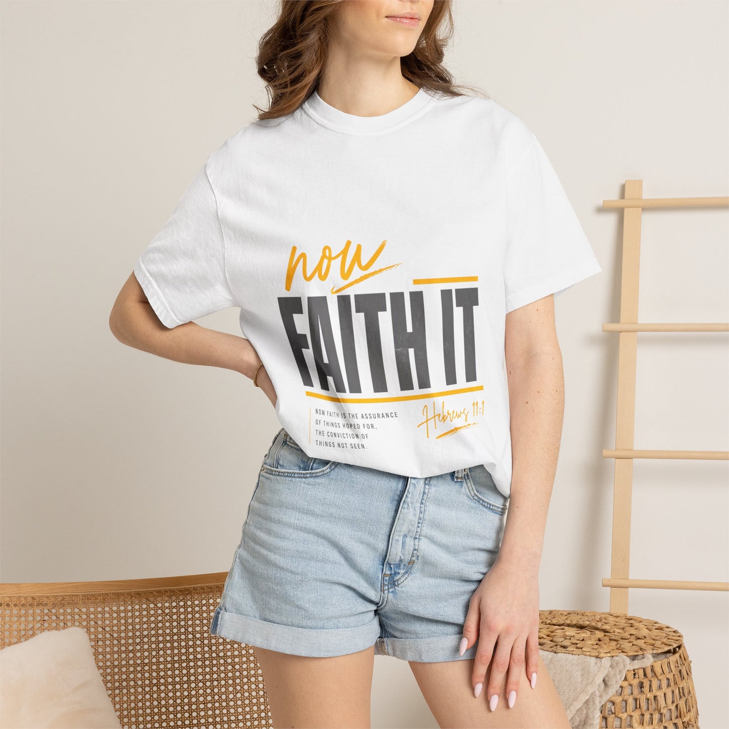 NOW FAITH-Unisex Garment-Dyed T-shirt