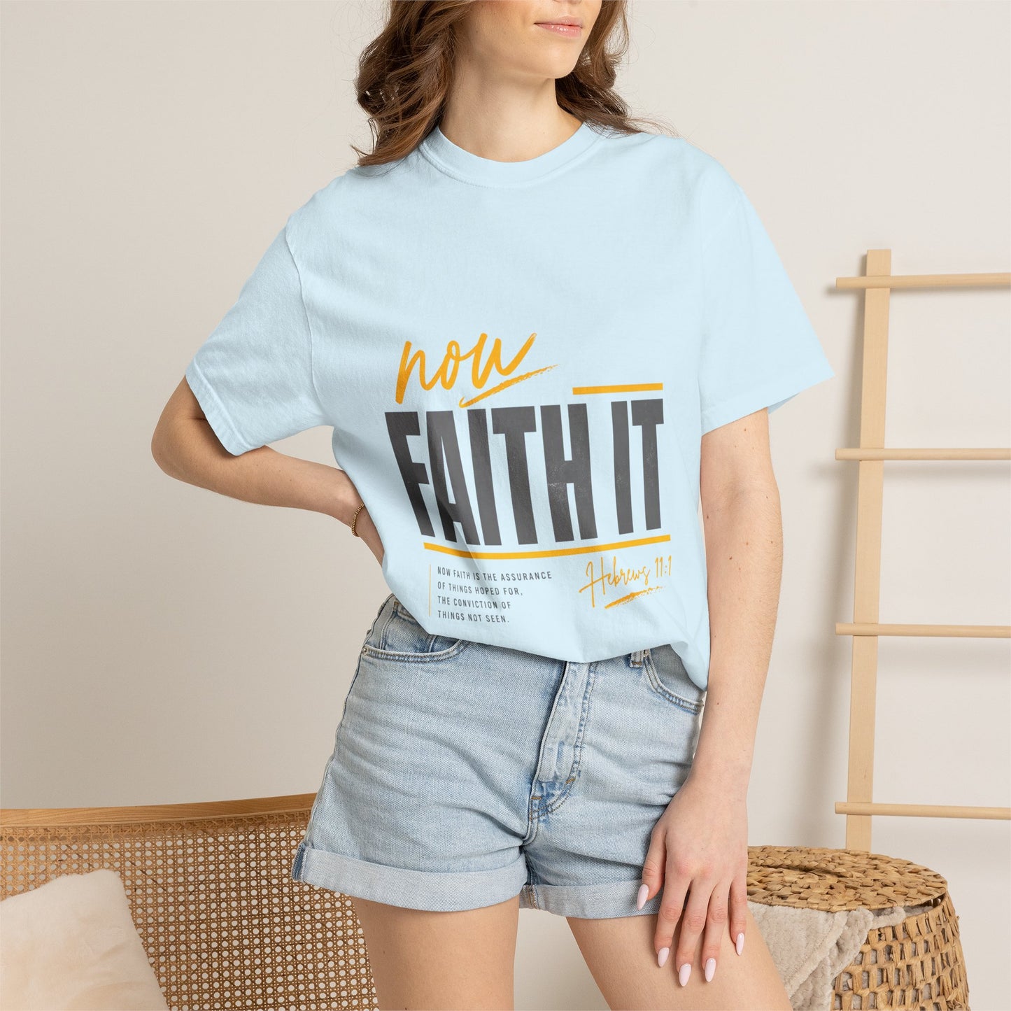 NOW FAITH-Unisex Garment-Dyed T-shirt