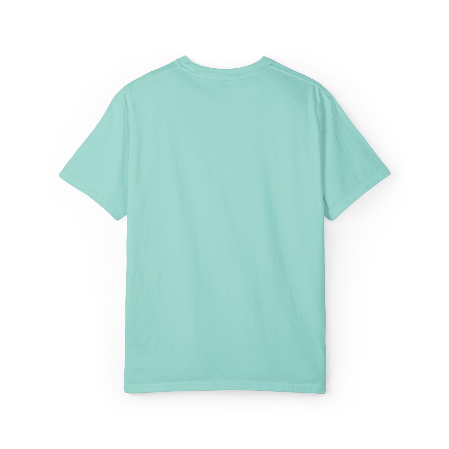 Poetic Vessel Embroidery-Minimal 'RV' Logo Garment-Dyed T-Shirt — Rust Chest Emblem