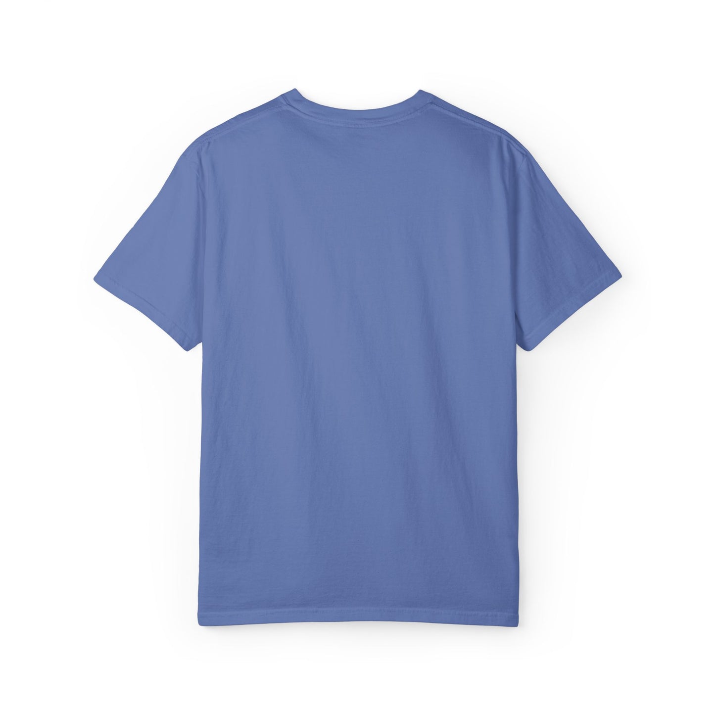 Poetic Vessel Embroidery-Minimal 'RV' Logo Garment-Dyed T-Shirt — Rust Chest Emblem