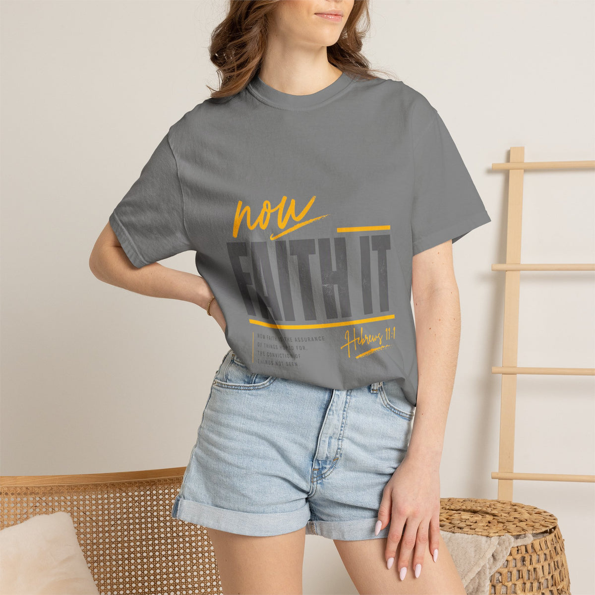 NOW FAITH-Unisex Garment-Dyed T-shirt