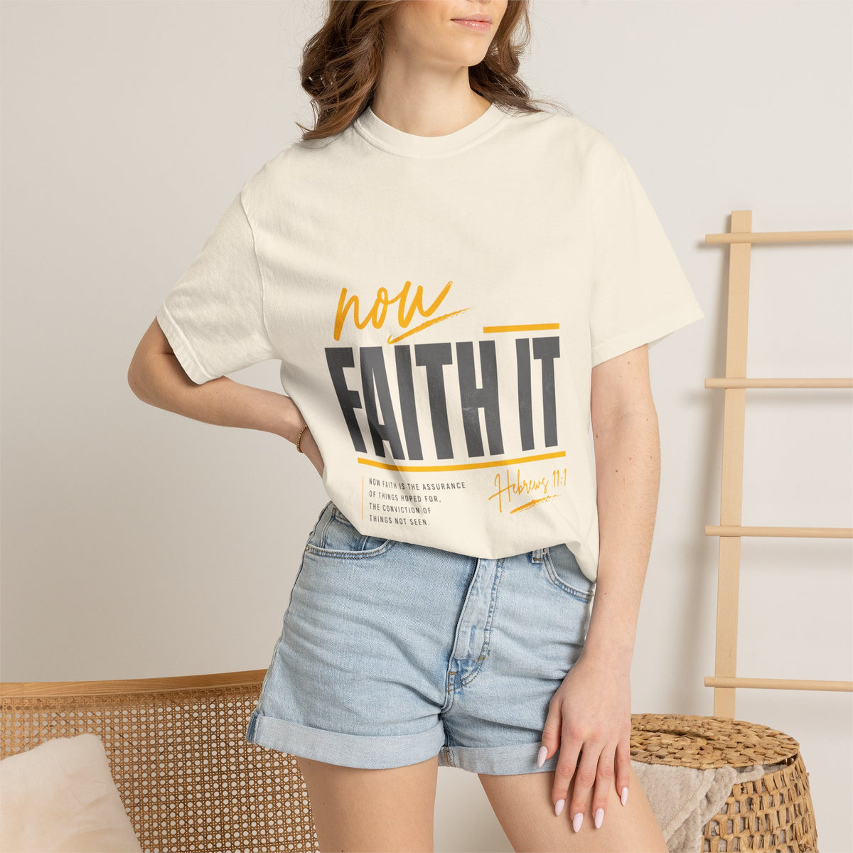 NOW FAITH-Unisex Garment-Dyed T-shirt