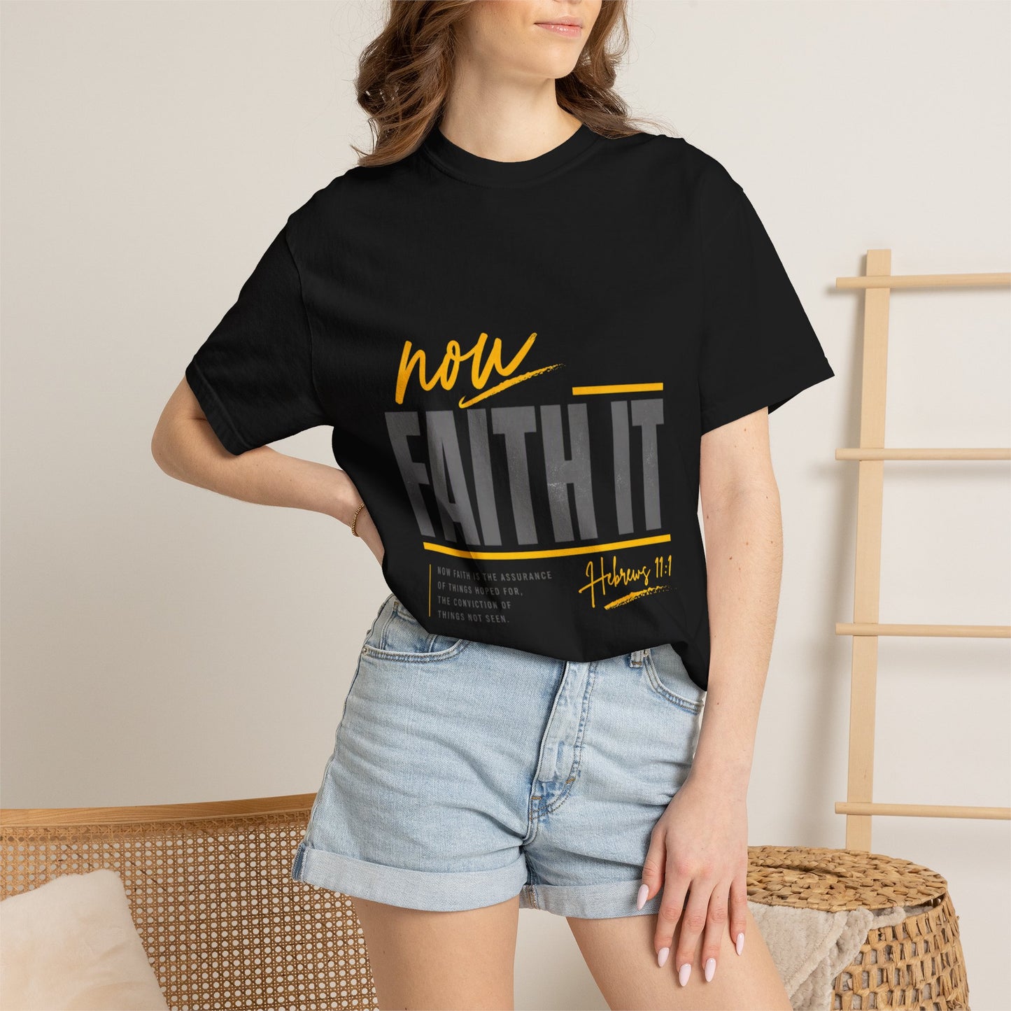 NOW FAITH-Unisex Garment-Dyed T-shirt