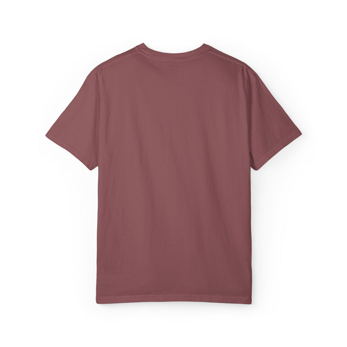 Poetic Vessel Embroidery-Minimal 'RV' Logo Garment-Dyed T-Shirt — Rust Chest Emblem