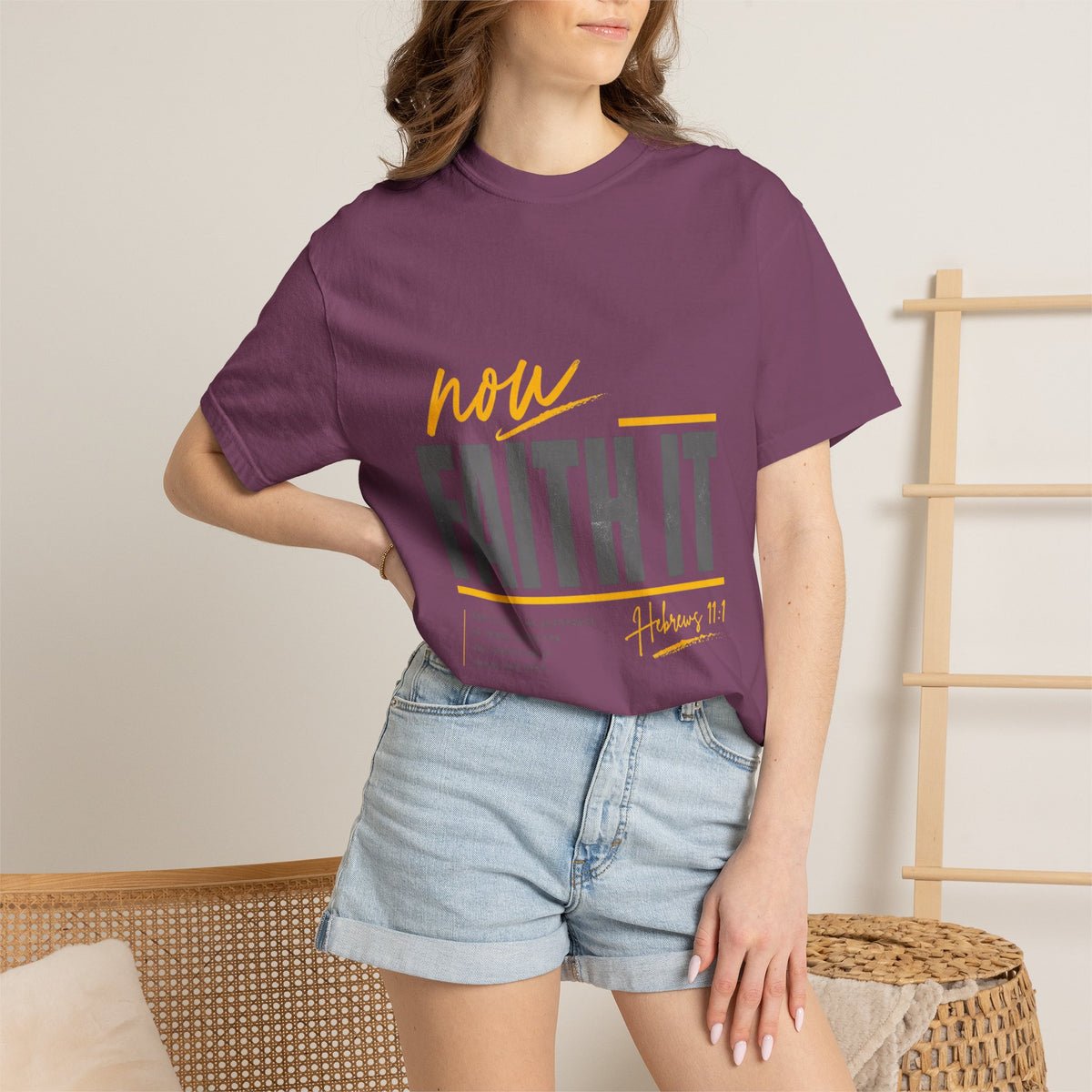 NOW FAITH-Unisex Garment-Dyed T-shirt