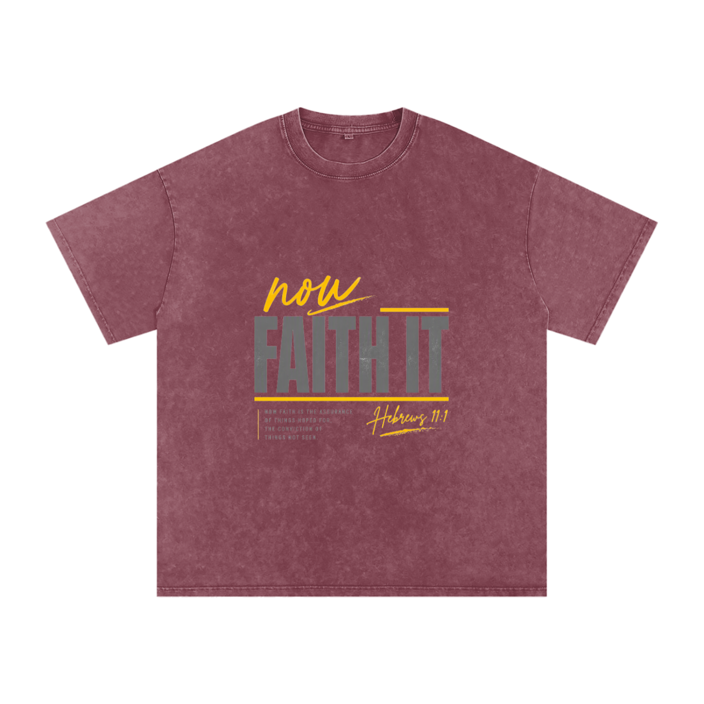 Snow Washed Oversized Cotton T-Shirt
